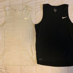 TWO (2) Nike Men’s Dri-Fit Reflective Tank Tops M